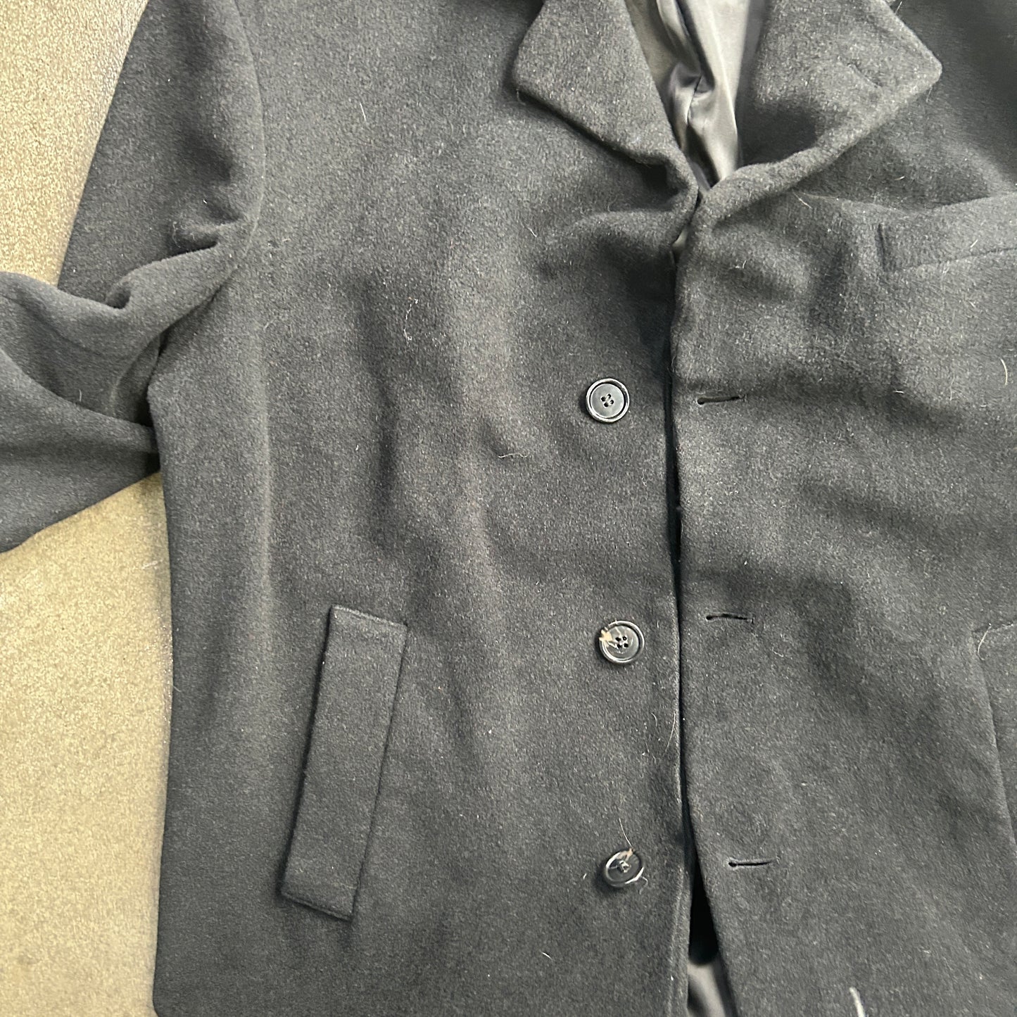 Vintage Fleece Trench Coat