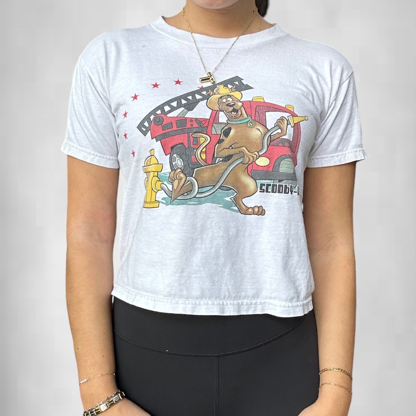 Vintage Scooby Doo Fire Truck Baby Tee