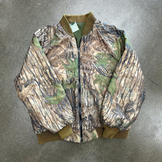 Vintage Camo Bomber Jacket