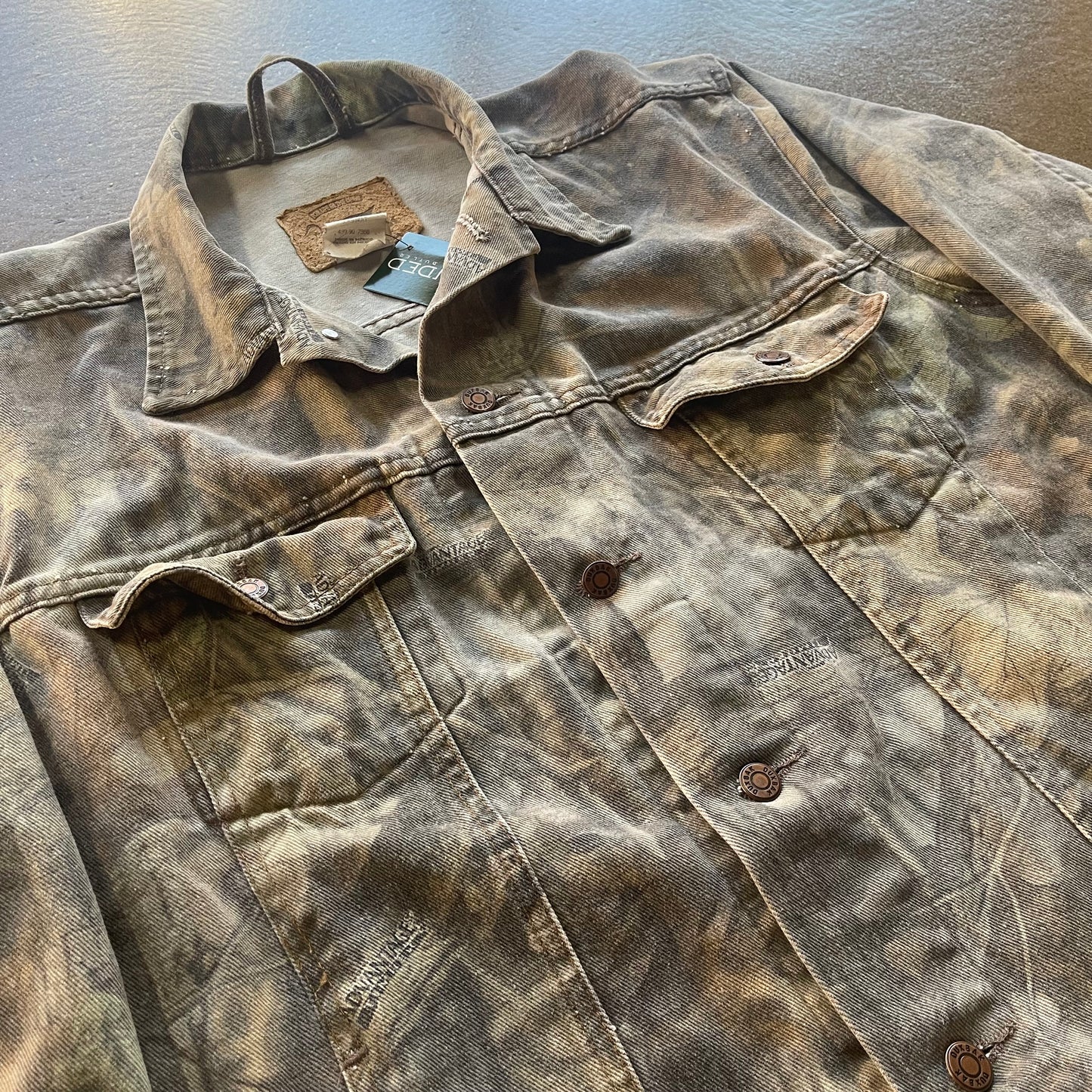 Vintage Camo Jean Jacket