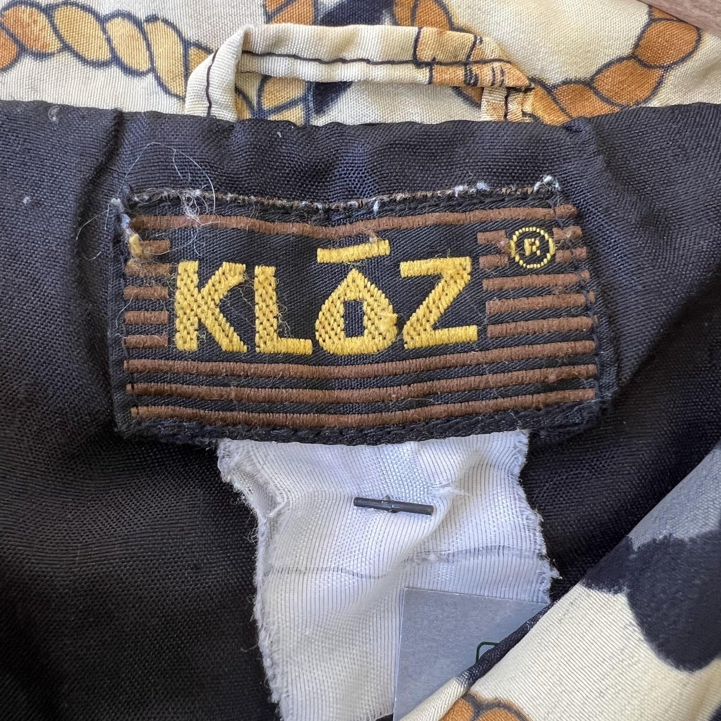 Vintage 90s Animal Print Checkered Windbreaker