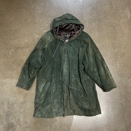 Vintage Suede Wilson’s Leather Trench Coat