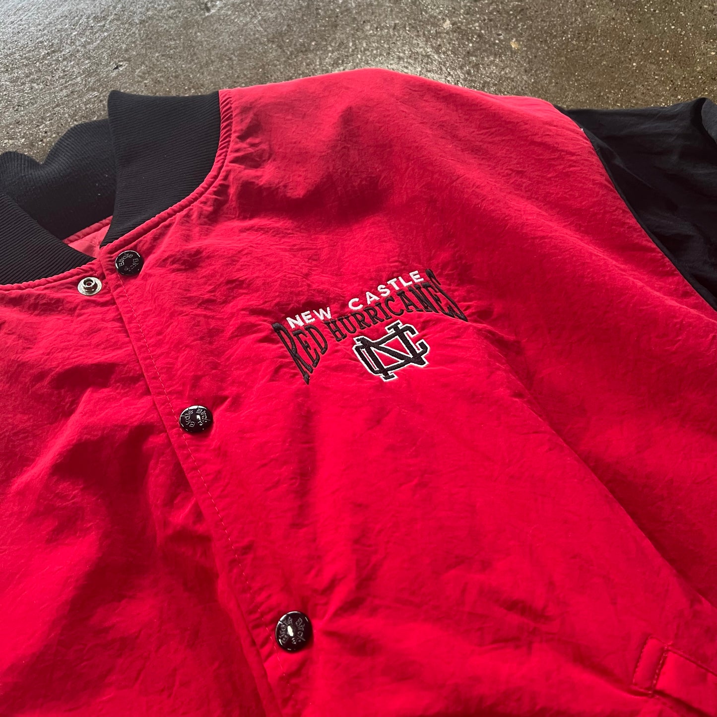 Vintage New Castle Red Hurricanes Jacket