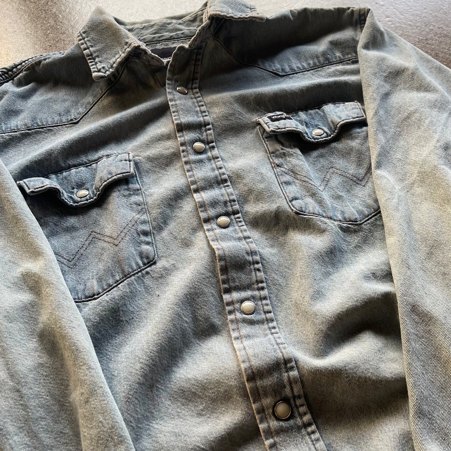 Vintage Wrangler Pearl Snap Button Up