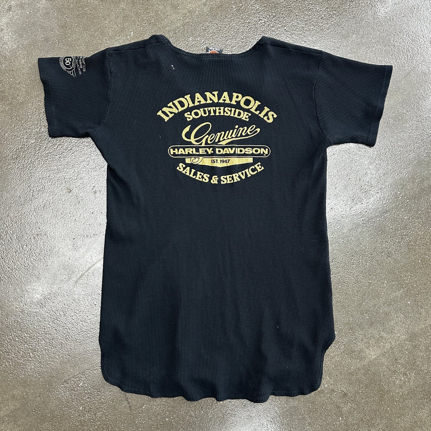 Vintage Harley Davidson Thermal Dress Tee