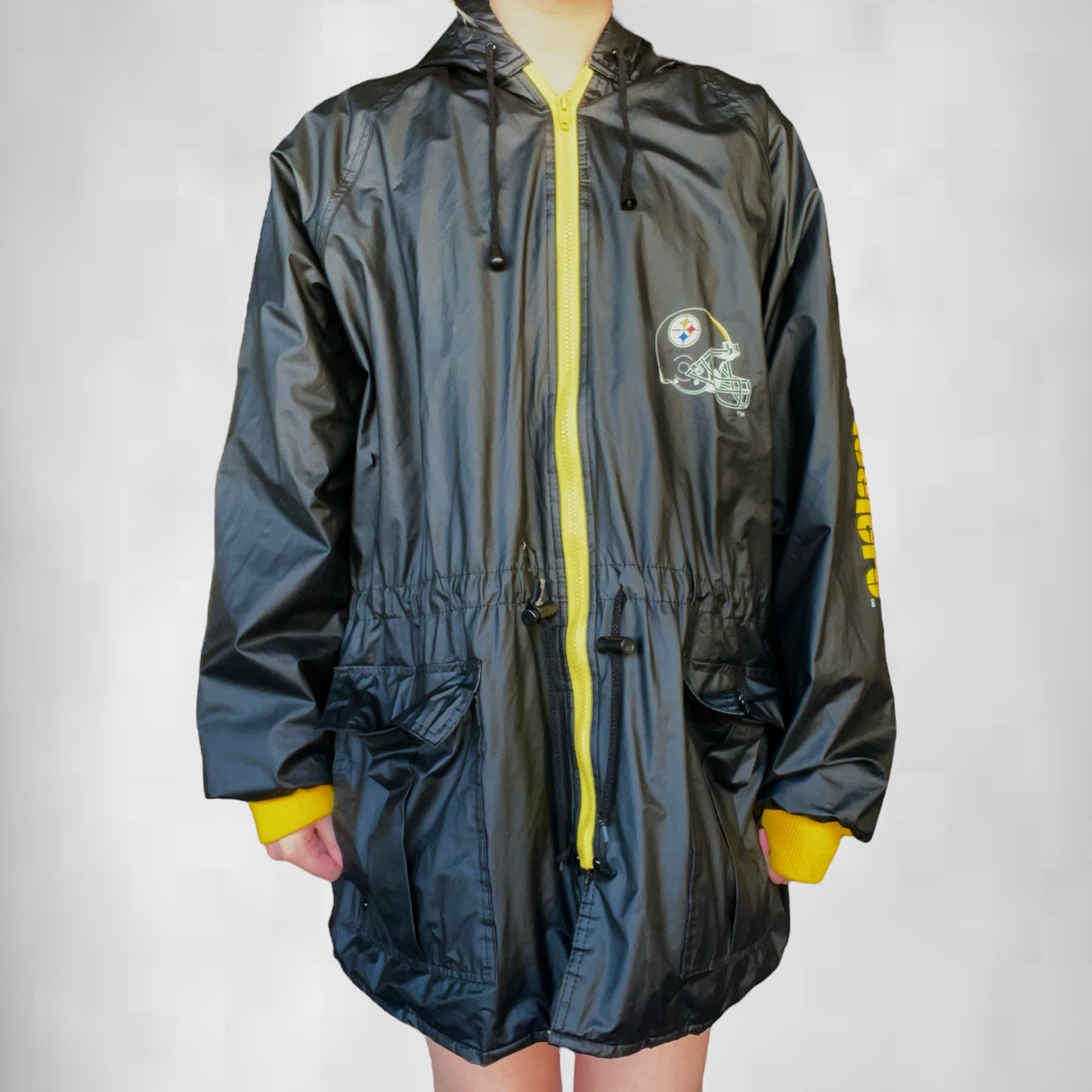 Vintage Steelers Game Day Windbreaker