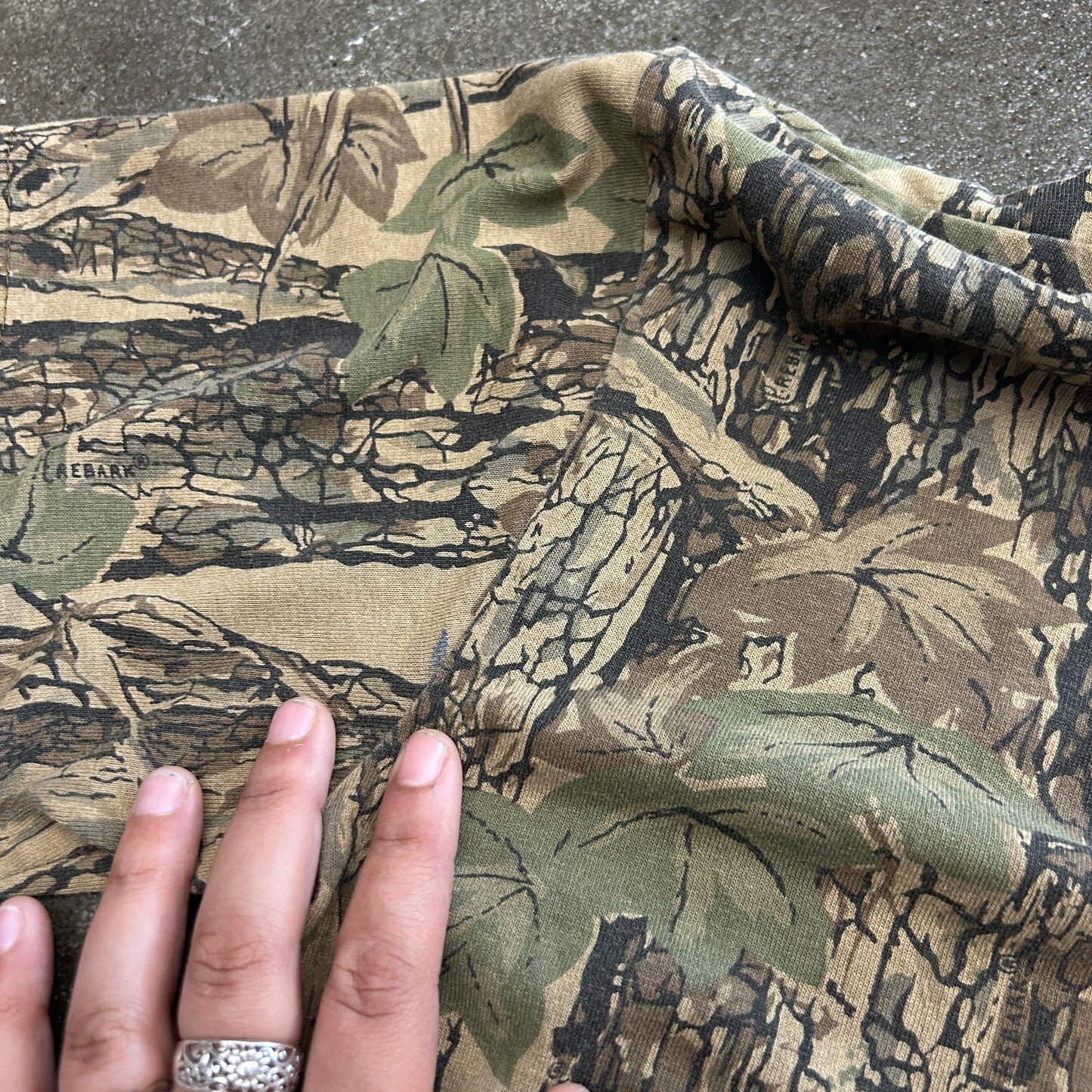 Vintage Trebark Camo Baby Tee