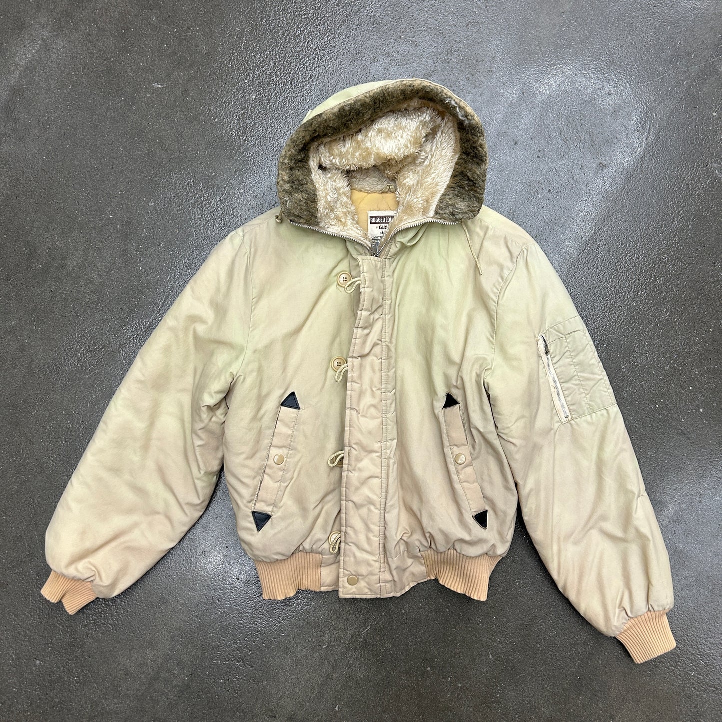 Vintage Rugged Country Puffer Coat