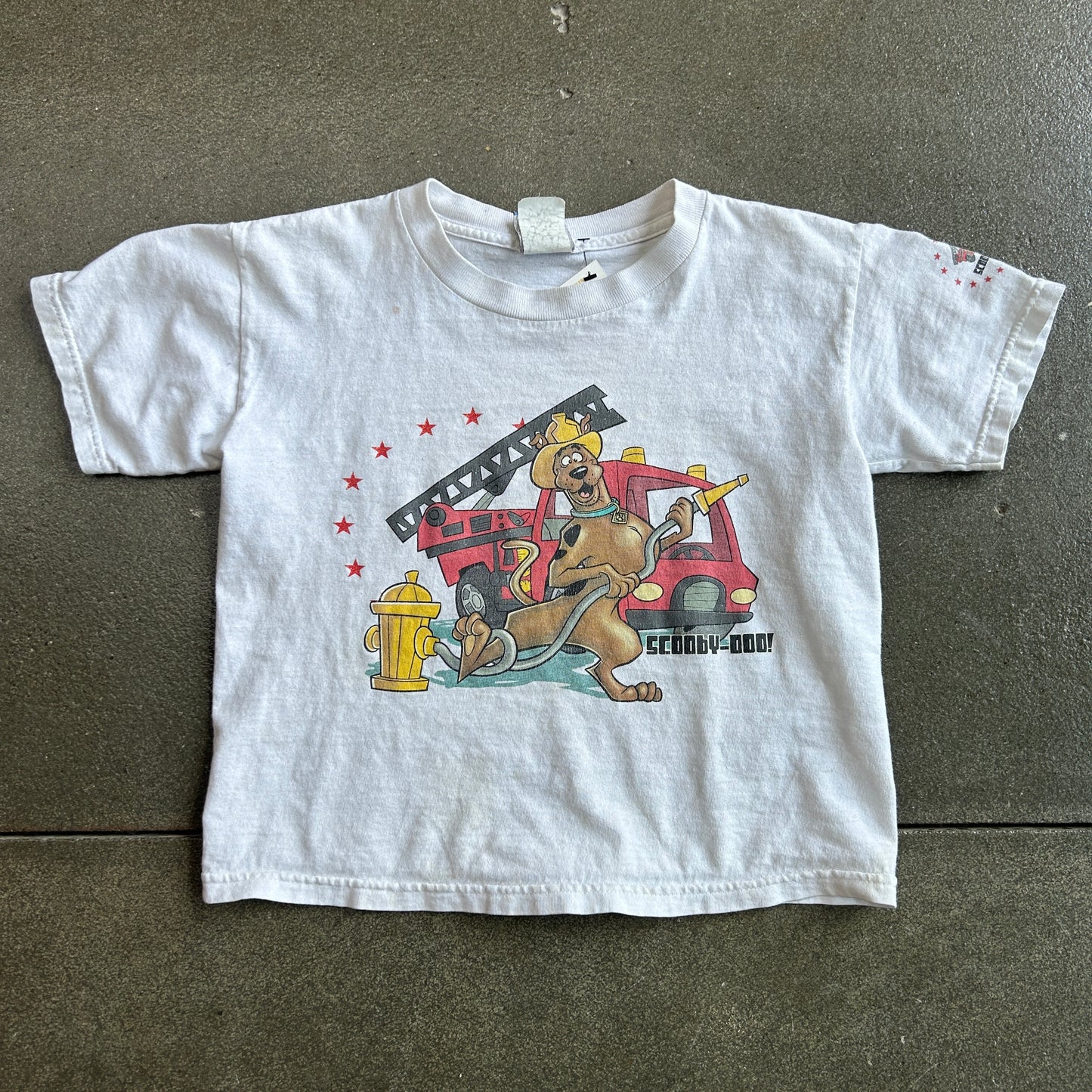 Vintage Scooby Doo Fire Truck Baby Tee