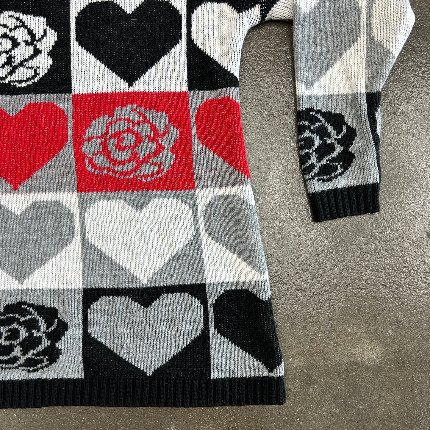 Trimming’s Vintage Valentines Heart Sweater