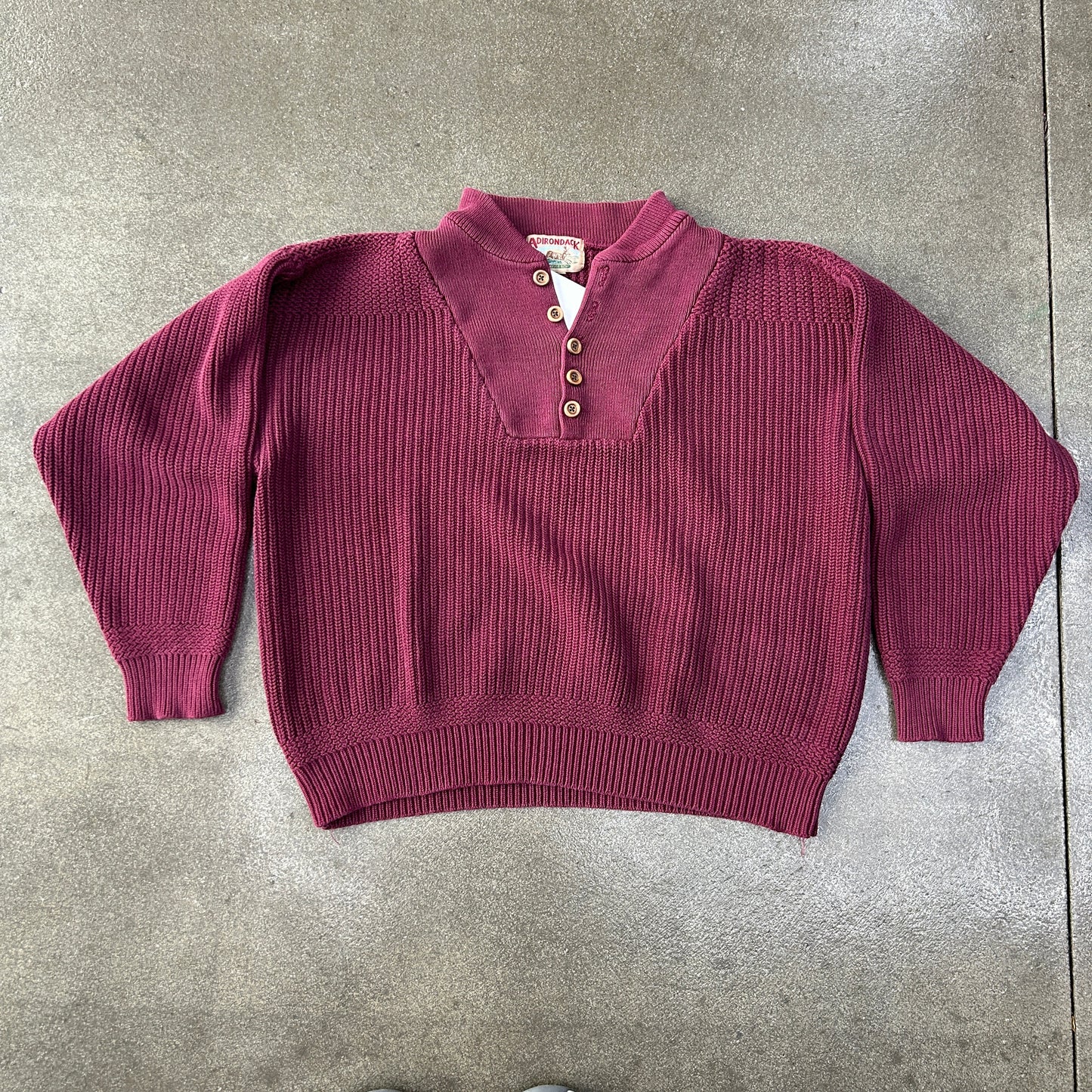 Vintage Adirondack Button Sweater