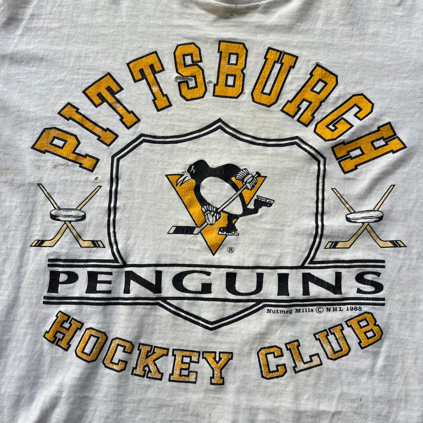 Vintage 1988 Nutmeg Penguins Hockey Club Tee