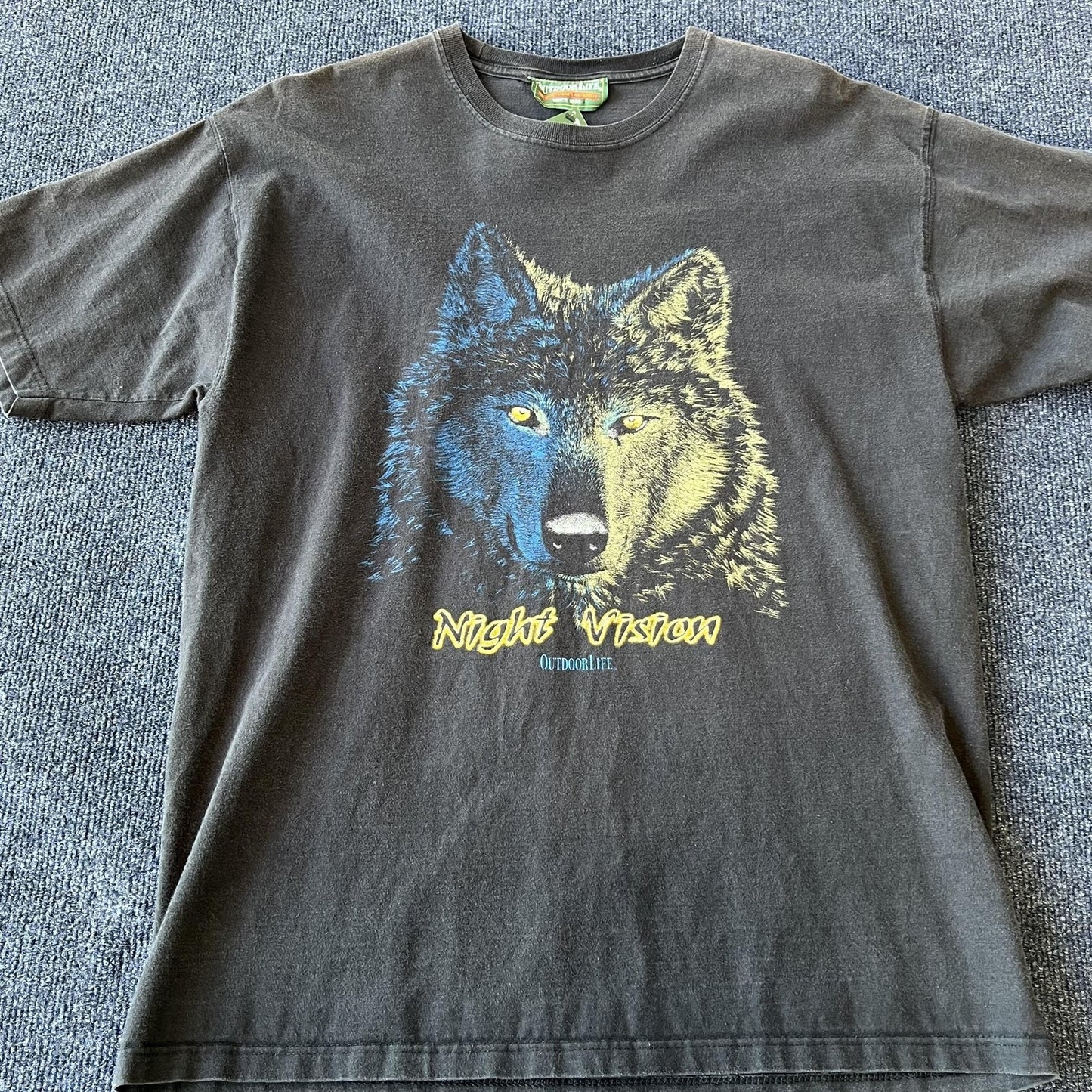 Vintage 90s Wolf Night Vision Tee