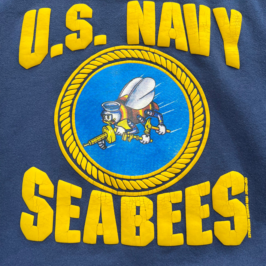 Vintage 1995 US Navy Seabees Crewneck