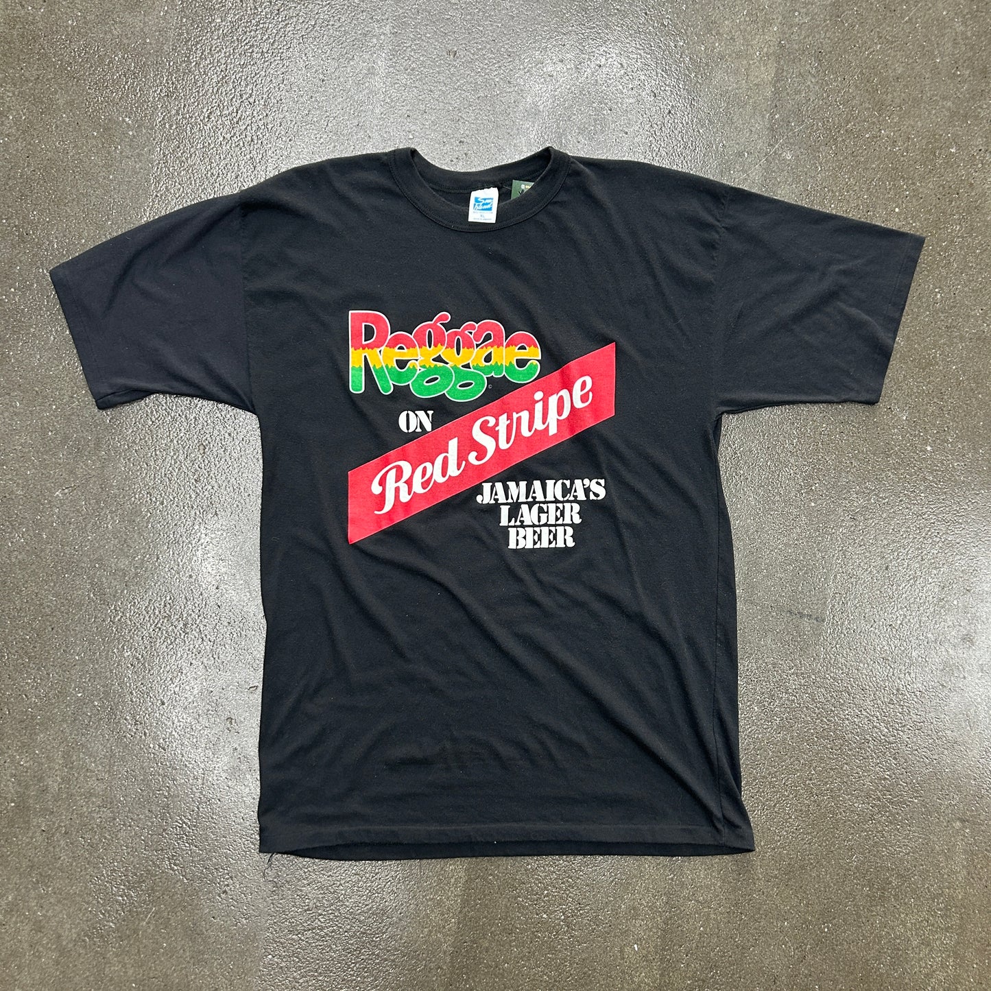 Vintage Reggae On Red Stripe Jamaica Beer Tee