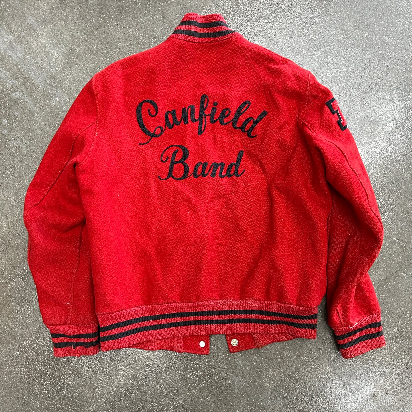 Vintage Canfield Band Letterman Jacket