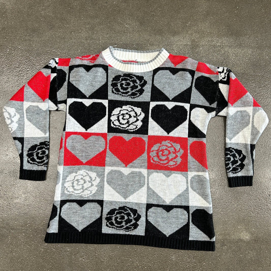 Trimming’s Vintage Valentines Heart Sweater