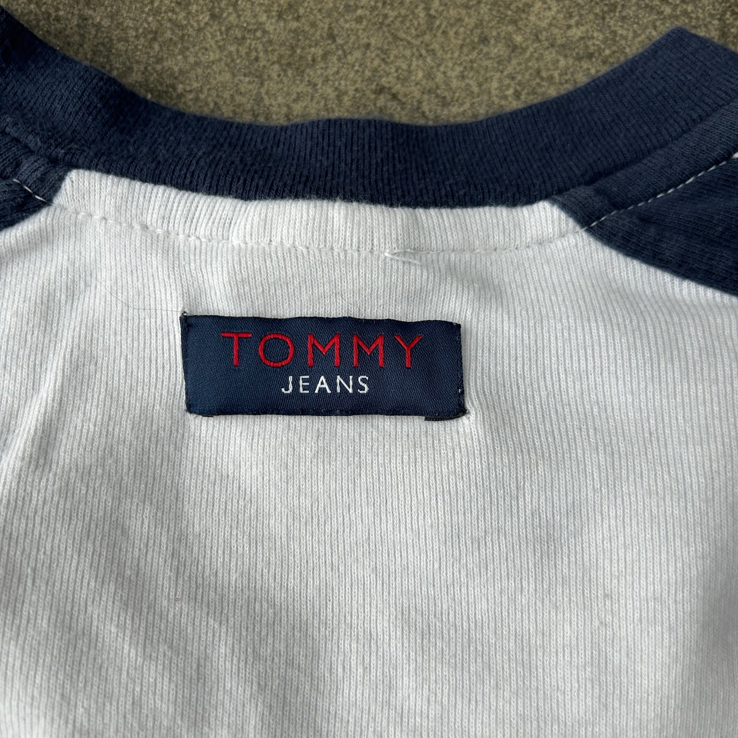 Vintage Tommy Jeans V Neck Long Sleeve