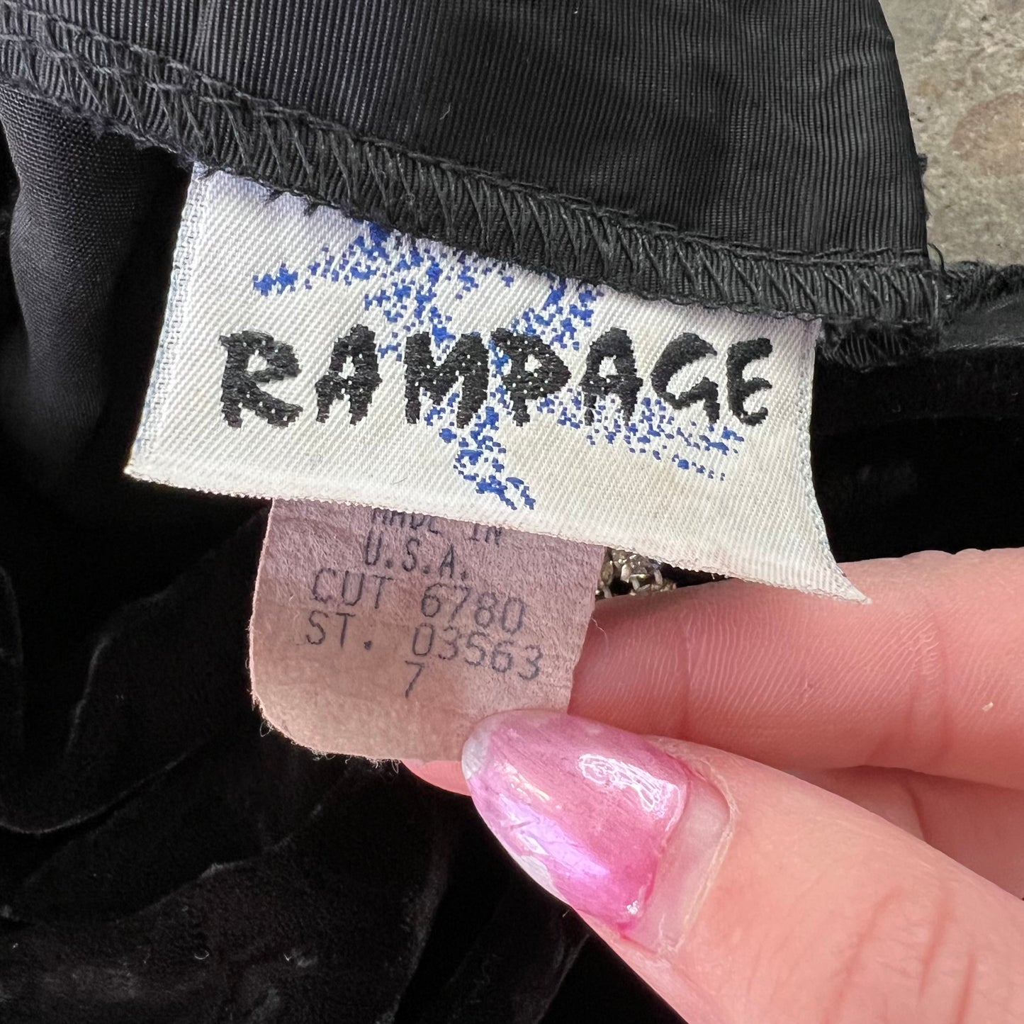 Vintage Rampage Velvet Formal Dress