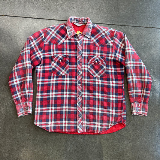 Vintage Timber Run Flannel Pearl Snap Jacket