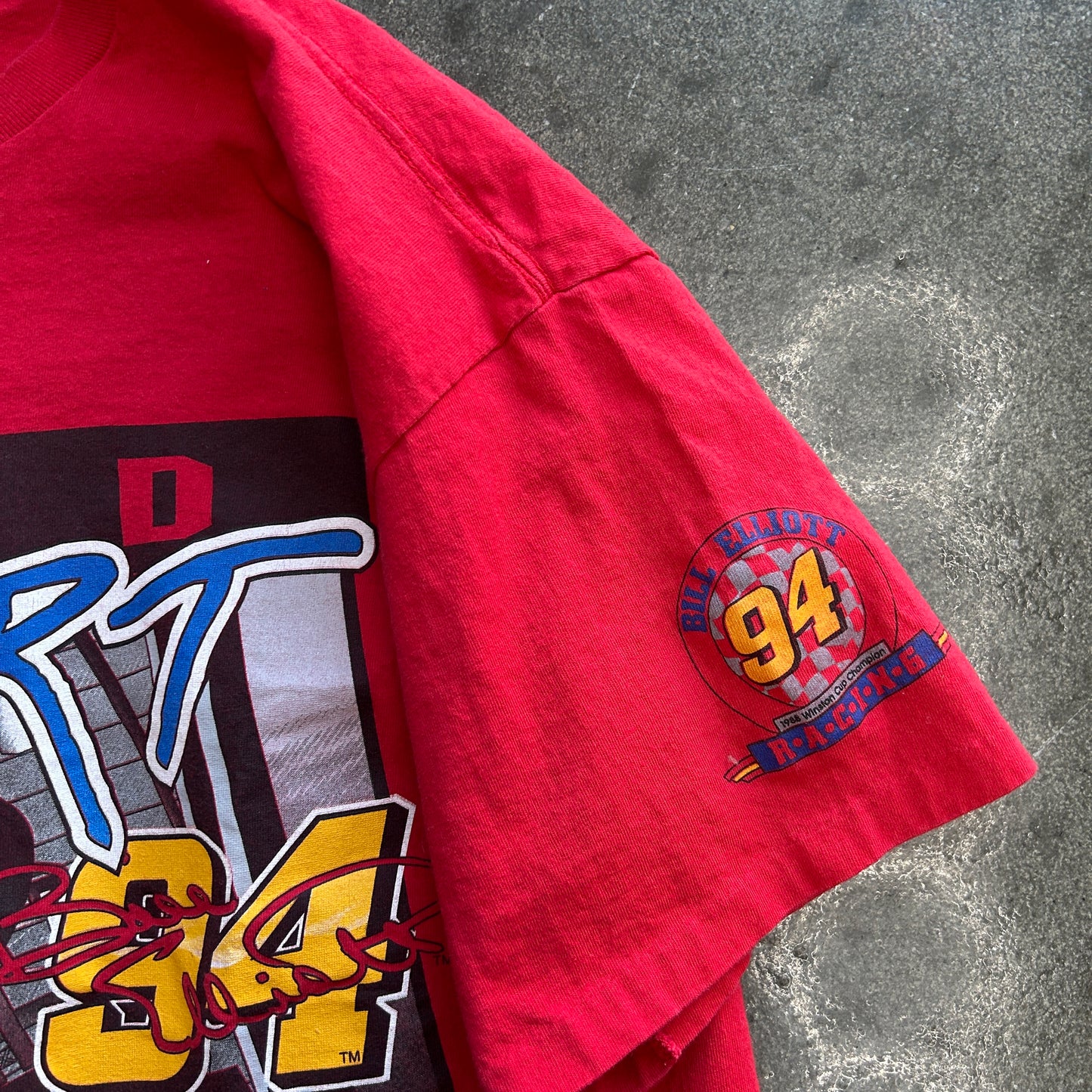 Vintage Bill Elliott McDonalds Red Alert Racing Tee