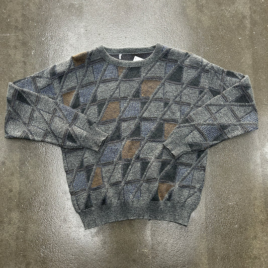 Vintage Triangular Pattern Sweater