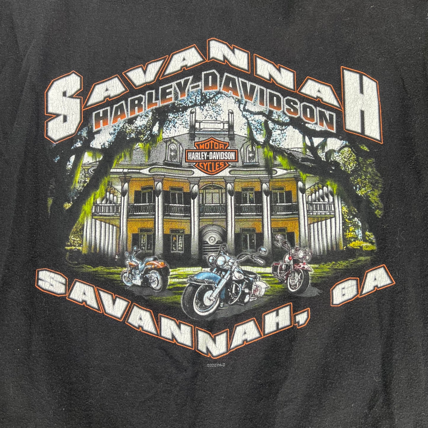 Vintage Harley Davidson Motorcycles Savannah Tee