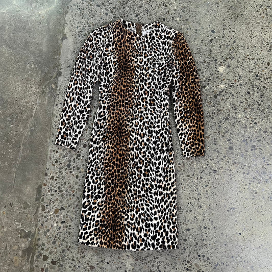 Vintage Leopard Print Dress