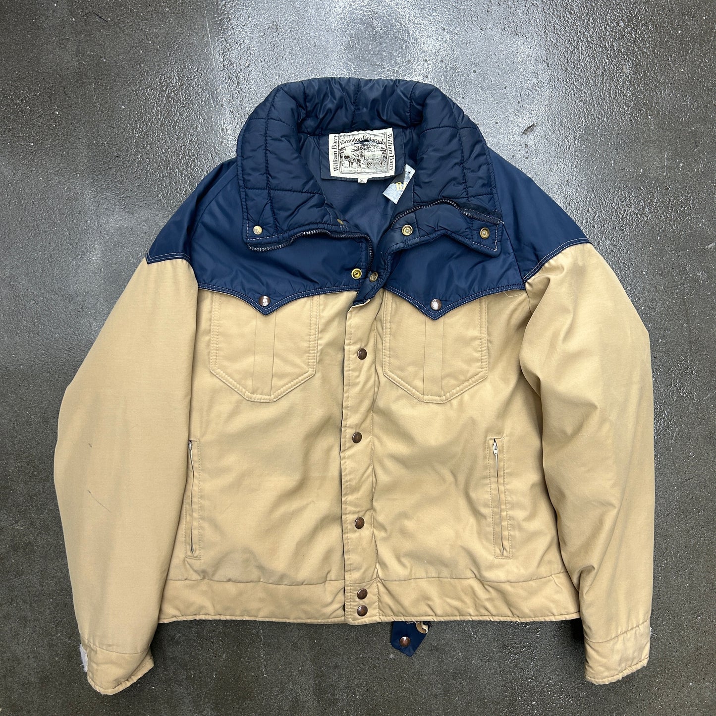 Vintage 70s William Barry Brandon Colorado Down Filled Puffer Coat