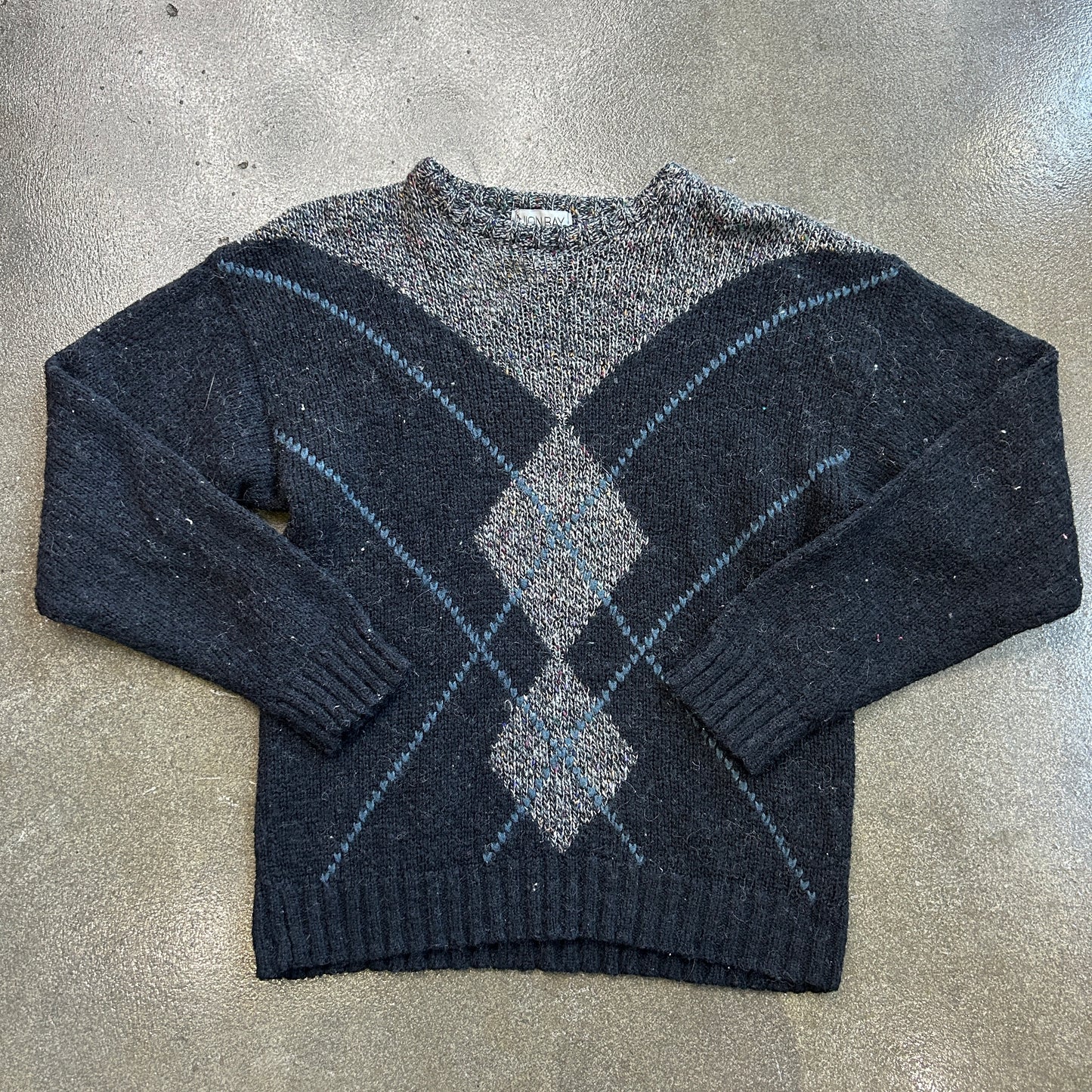 Vintage Union Bay Wool Argyle Sweater