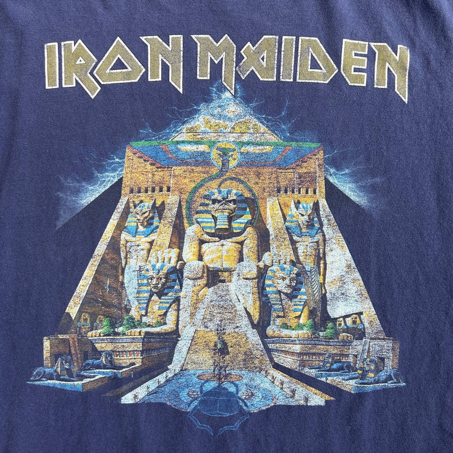 Vintage 2000s Iron Maiden Powerslave Tour Tshirt