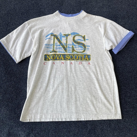 Vintage 90s Nova Scotia Ringer Tee