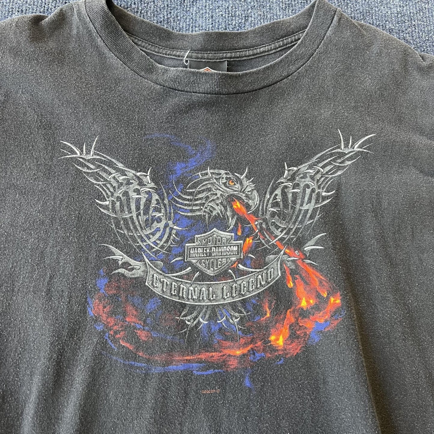 Vintage 2002 Harley Davidson Dragon Flame Tee