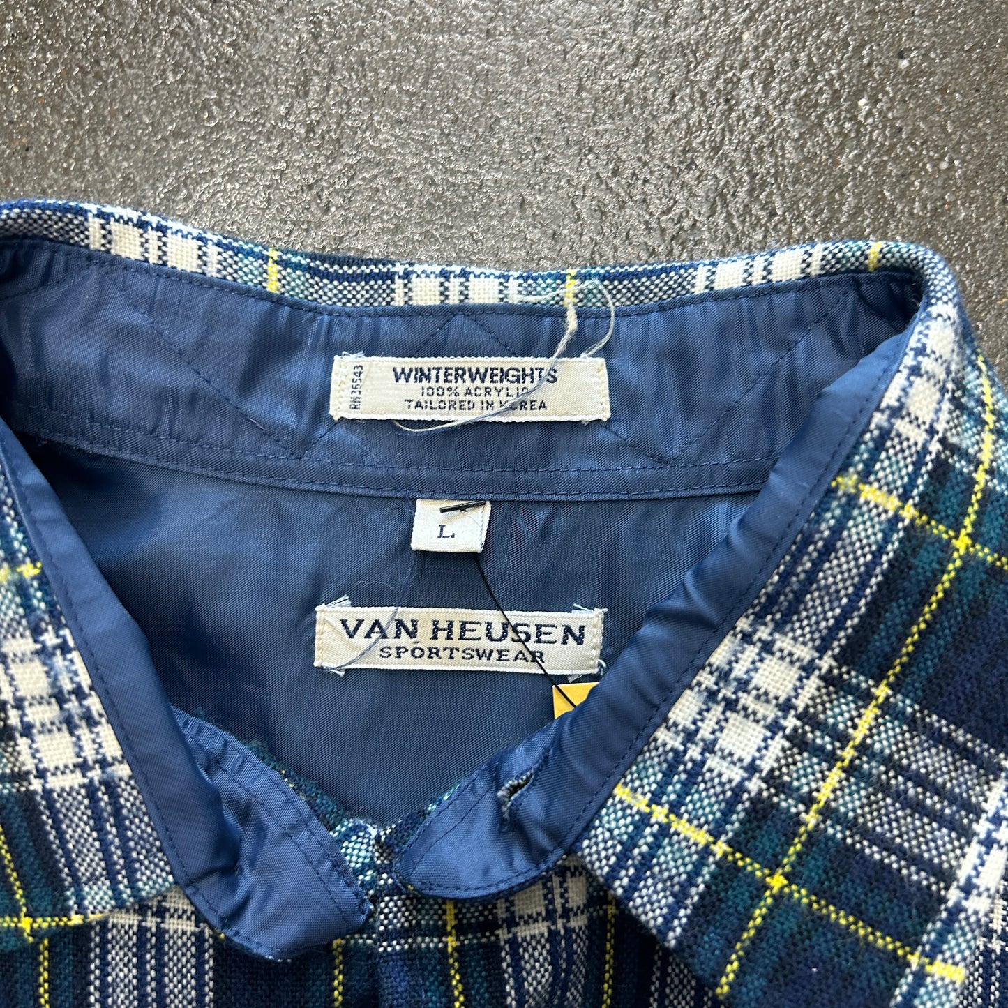 Vintage Van Heuden Acrylic Flannel