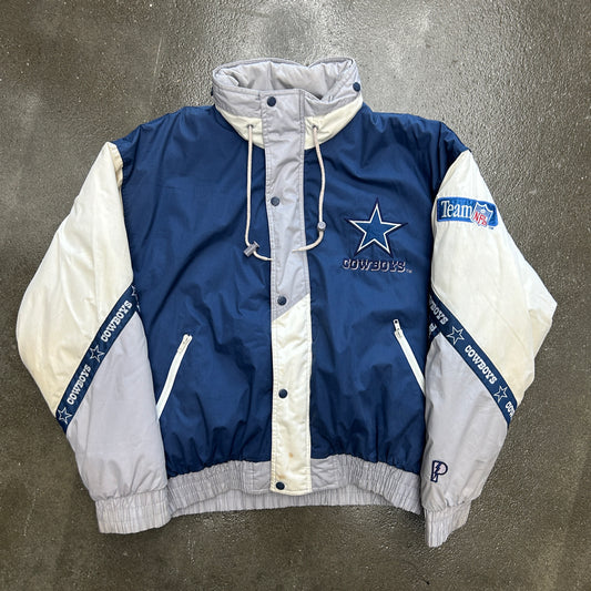 Vintage Dallas Cowboys Color Block Puffer