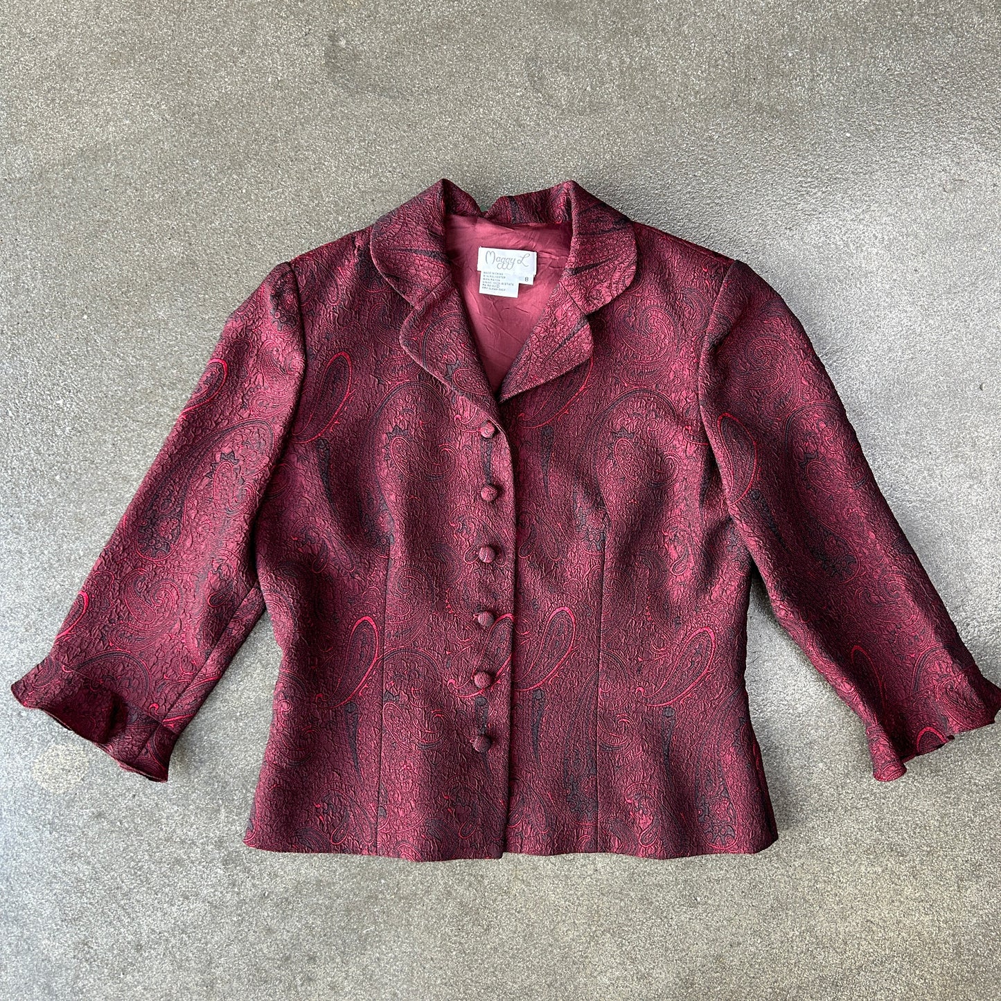 Vintage Maggy L Paisley Blazer