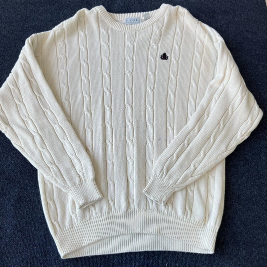 Vintage 90s Izod Cable Knit Sweater