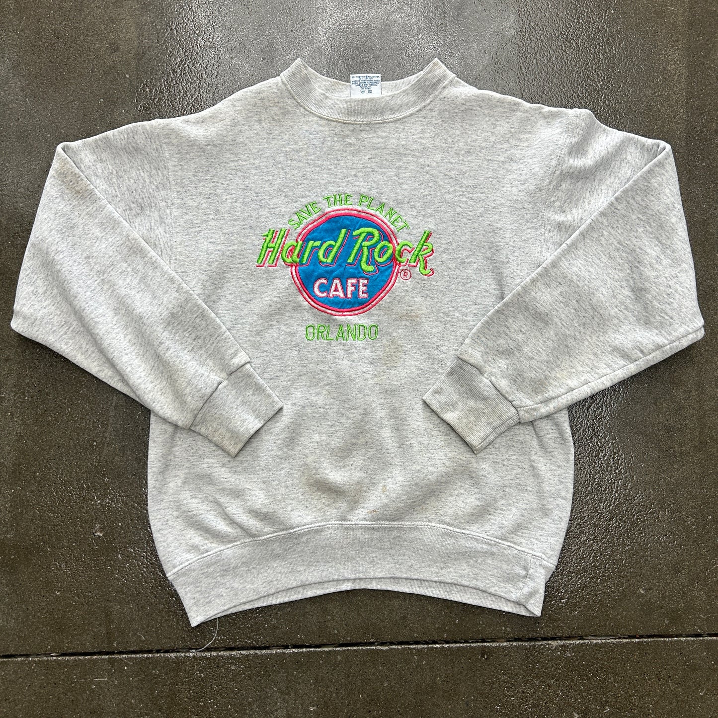 Vintage Save The Planet Hard Rock Crewneck
