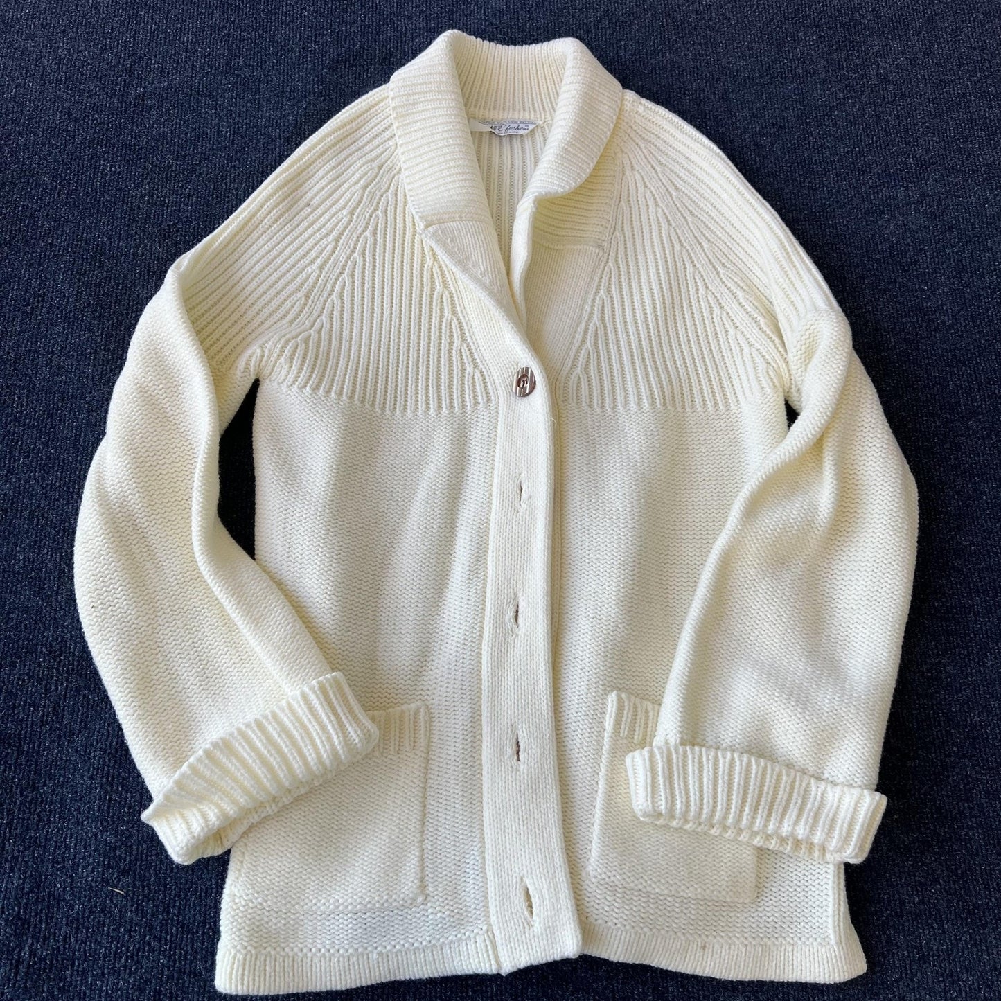 Vintage 70s Shawl Collar Cardigan