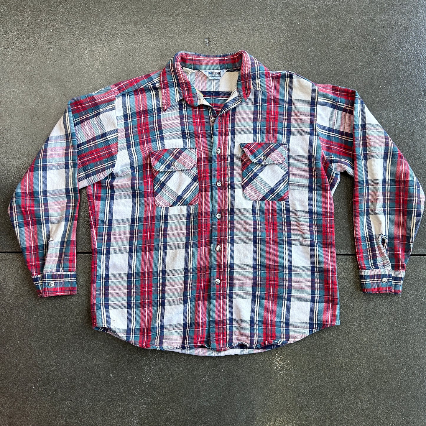 Vintage Five Brothers Button Up Flannel