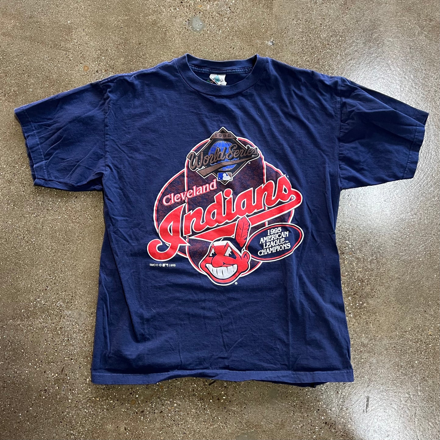 Vintage Indians 1995 World Series Tee