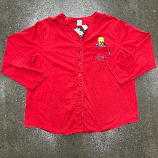 Vintage Tweety Bird Button Up