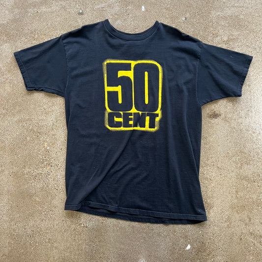 Vintage 50 Cent Power Of The Dollar Tee