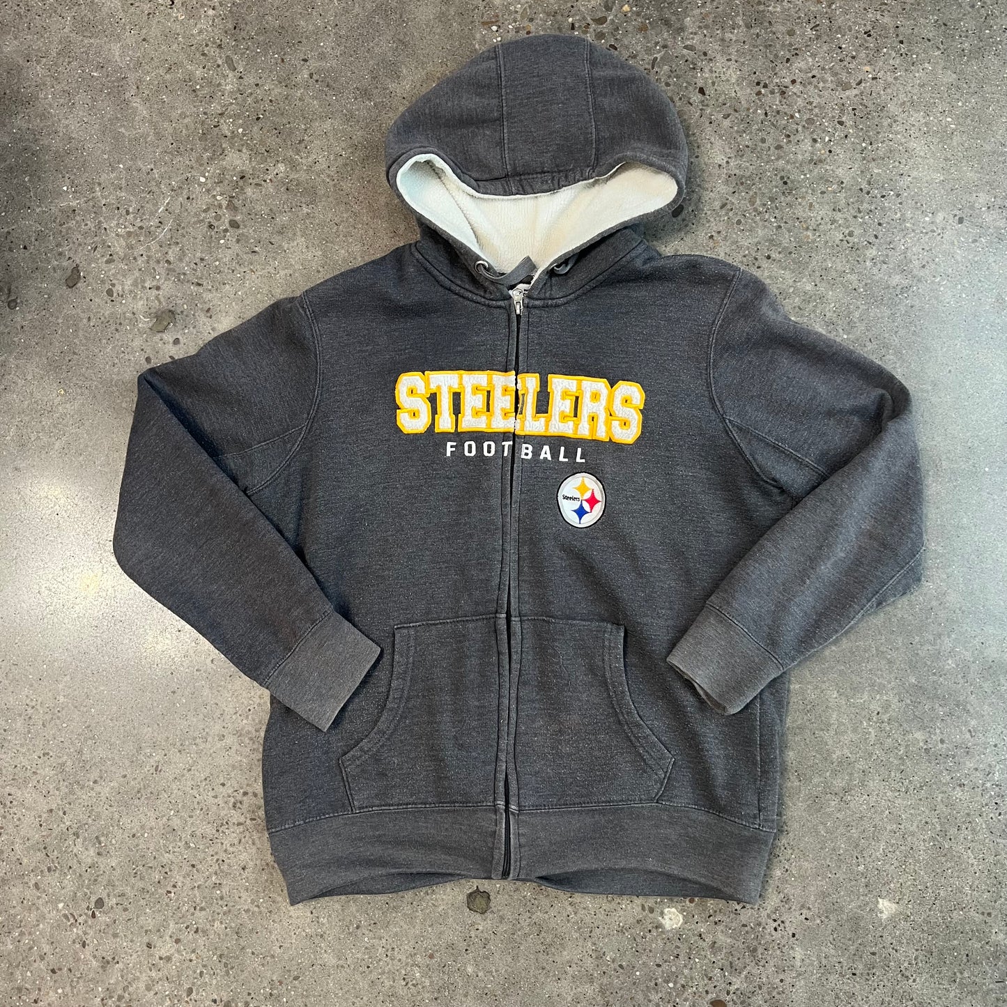 Vintage Steelers Football Zip Up Jacket