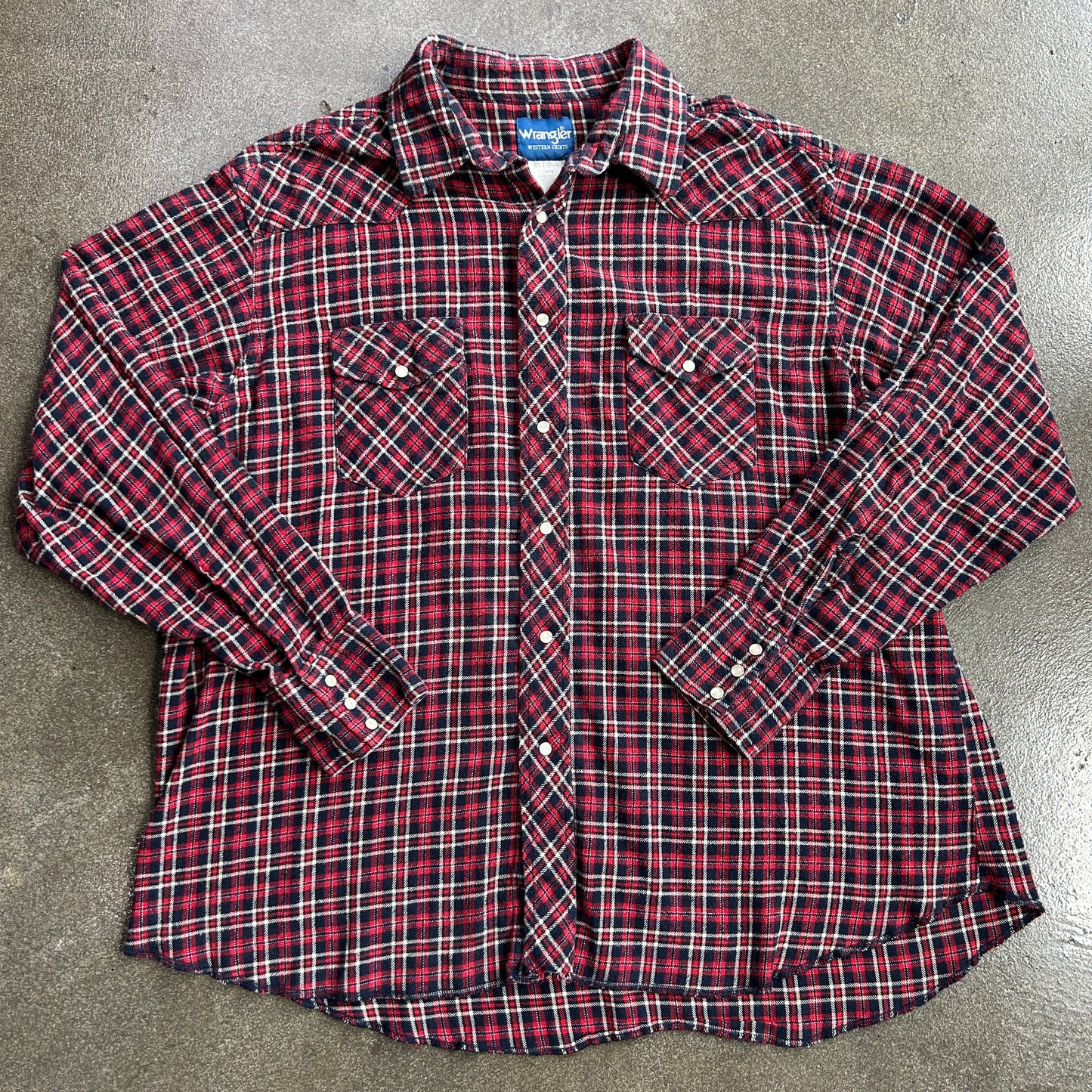 Vintage Wrangler Pearl Snap Flannel