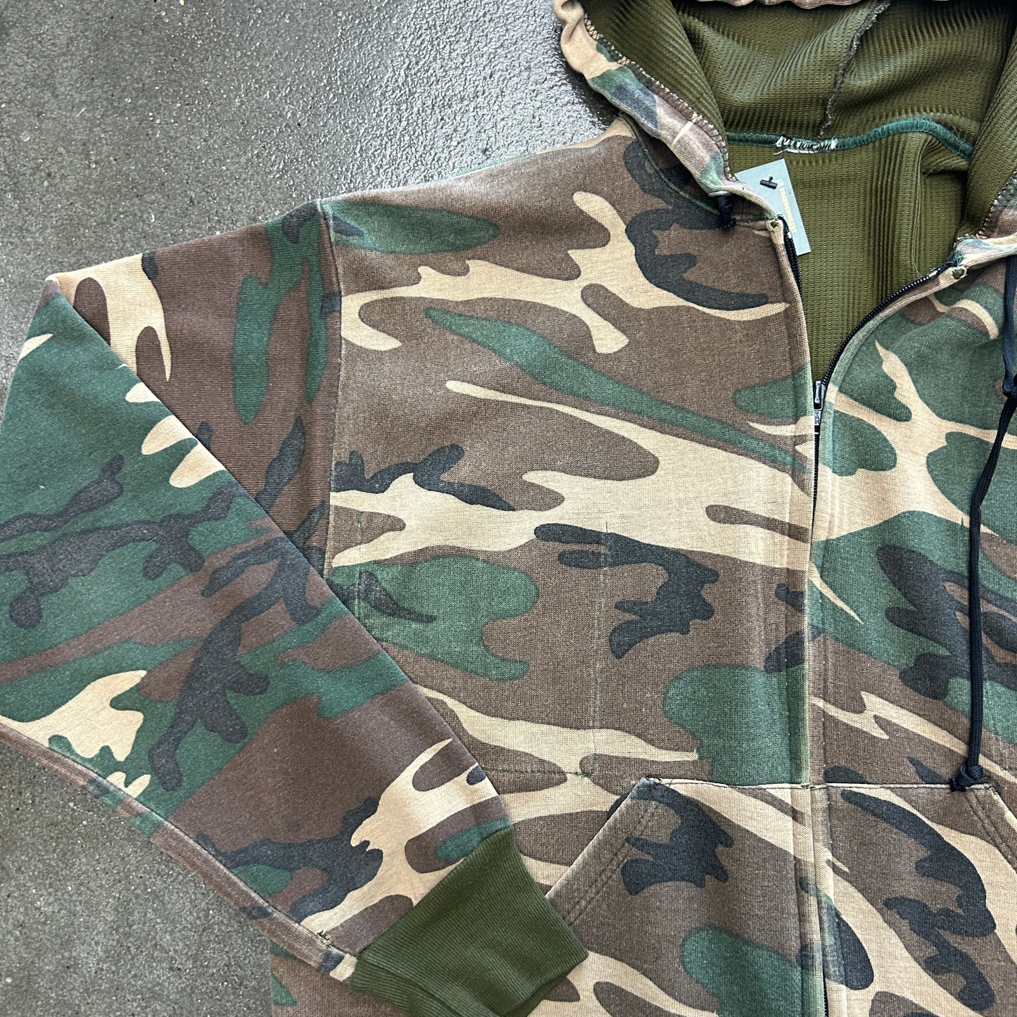 Vintage Camo Zip Up Jacket