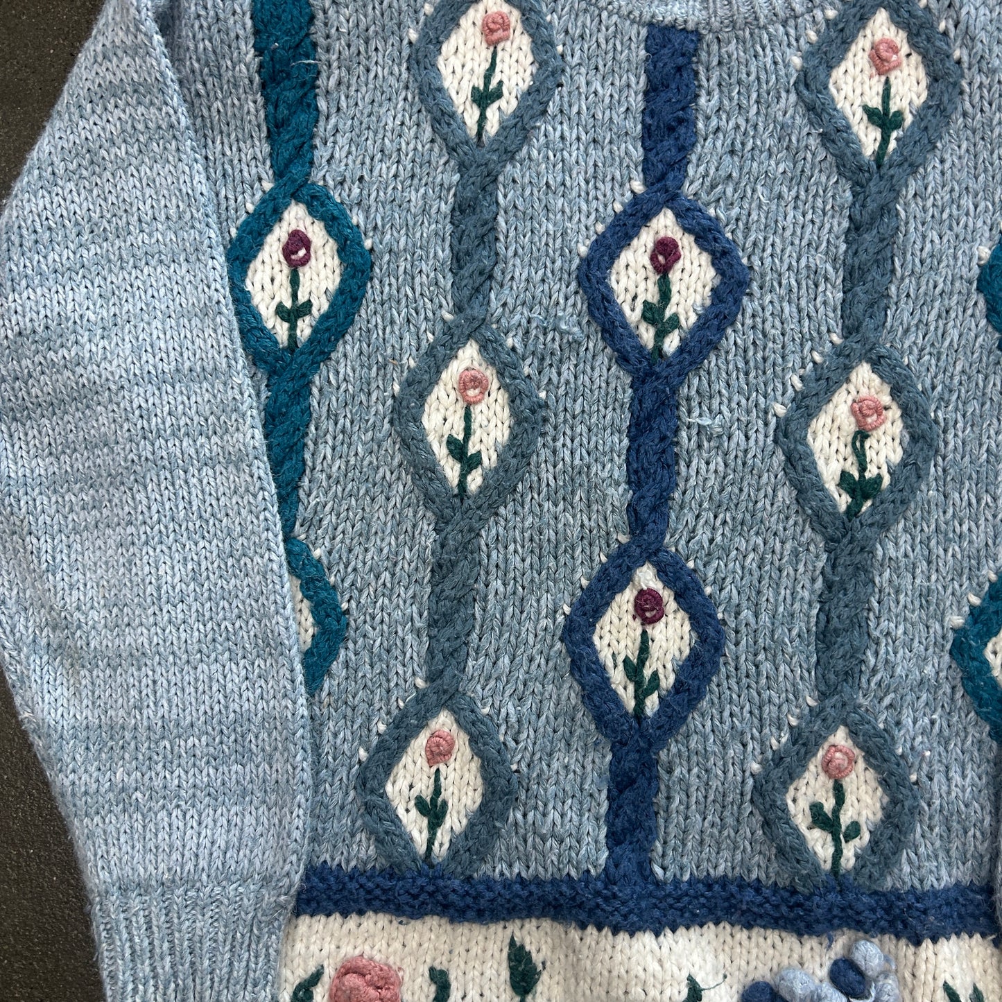 Vintage American Weekend Rose Sweater