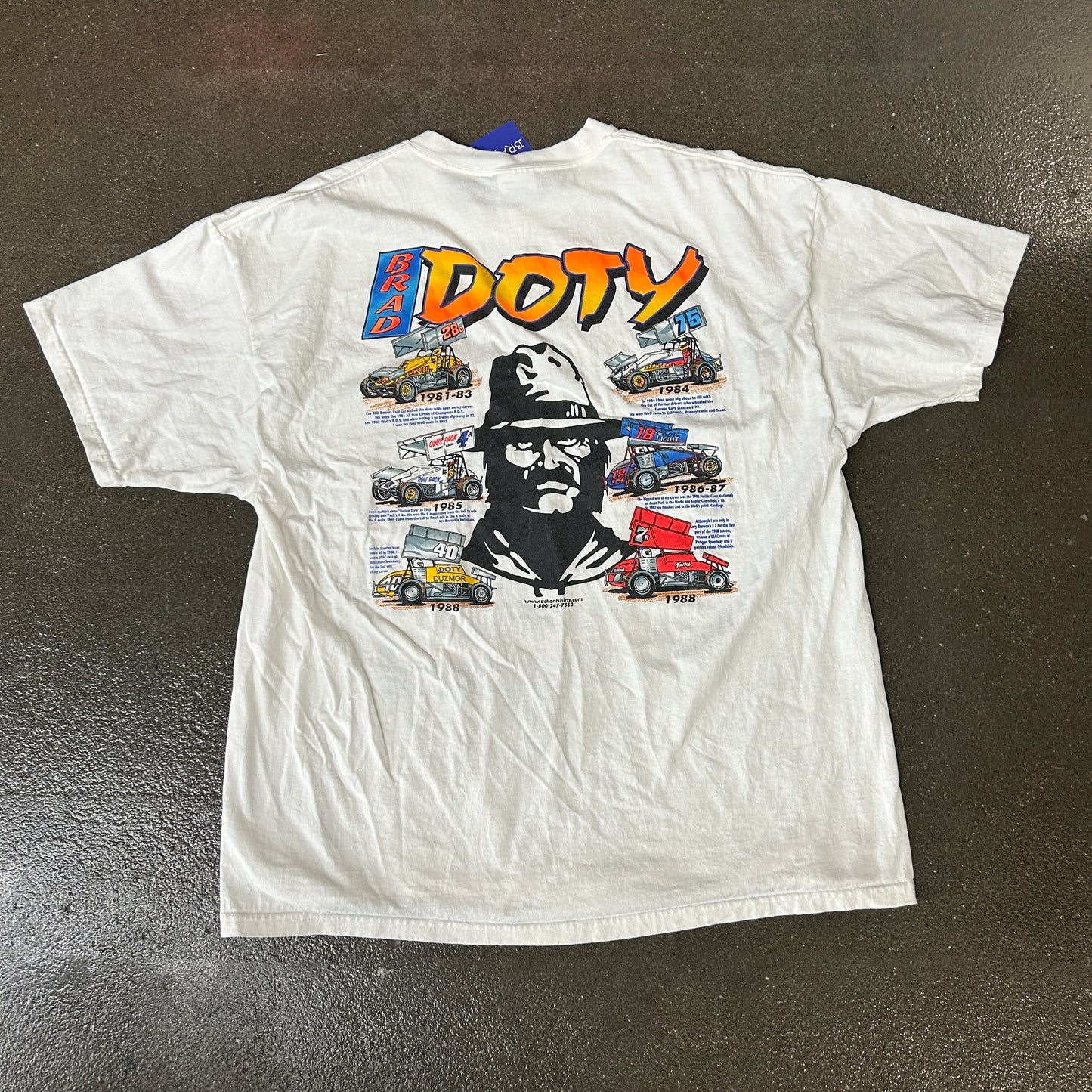 Vintage Brad Doty Signed Rookie Of The Year Tee