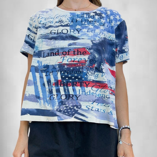 Vintage Land Of The Free Tee