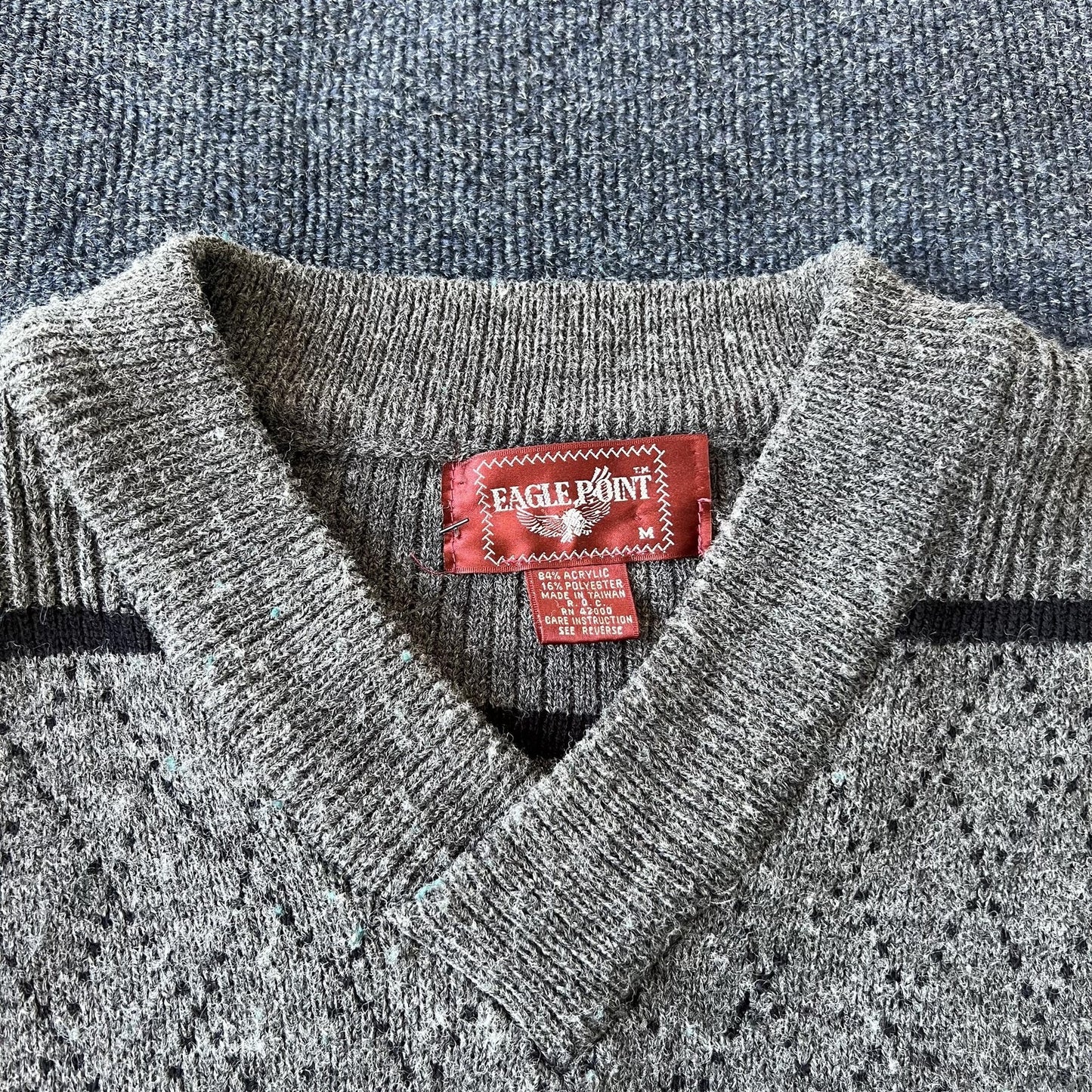 Vintage 80s Argyle Sweater